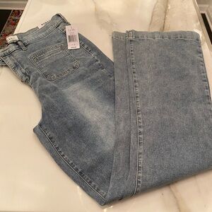 Nicole Miller Sky Blue Flare Jeans
